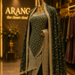 “The Regal Emerald Green” Premium Designer Saree with Veil