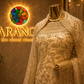 “The Delicate Off-White” Premium Designer Saree with Veil