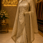 “The Delicate Off-White” Premium Designer Saree with Veil