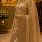 “The Delicate Off-White” Premium Designer Saree with Veil