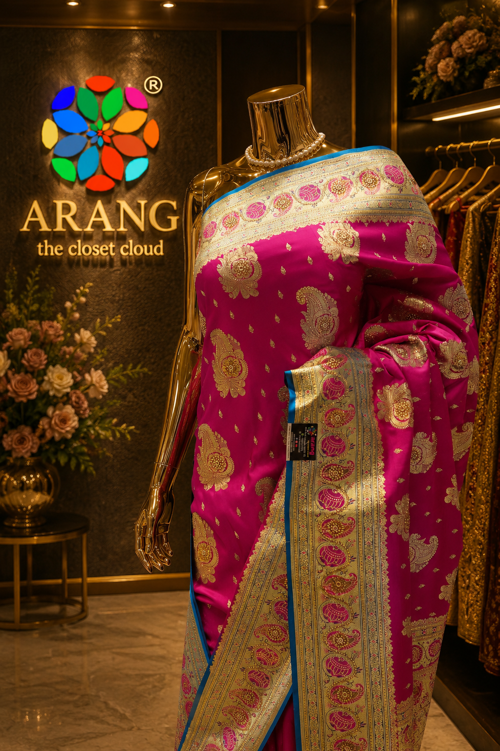 "The Royal Rani Pink" Premium Banarasi Silk Saree