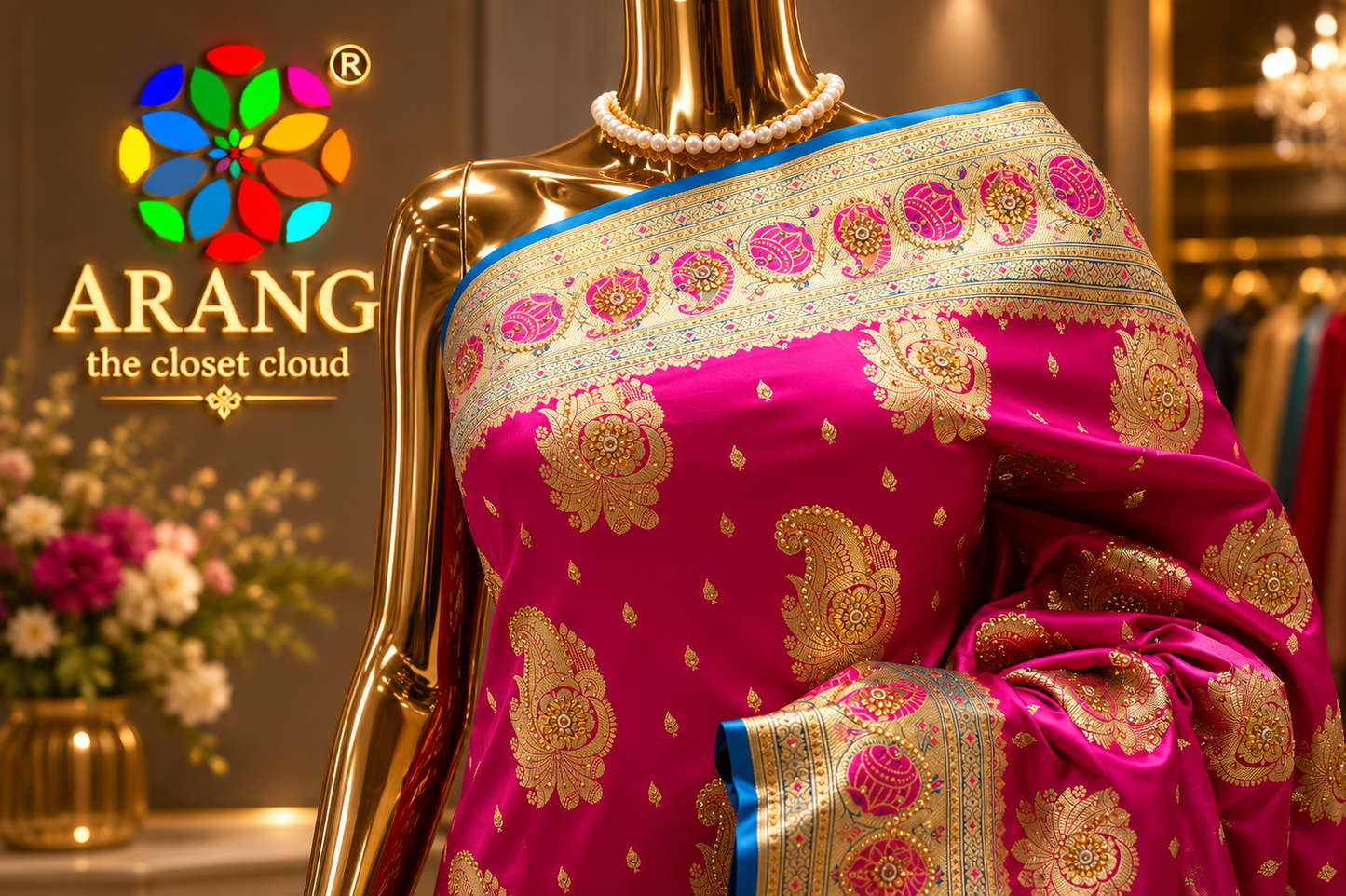 "The Royal Rani Pink" Premium Banarasi Silk Saree