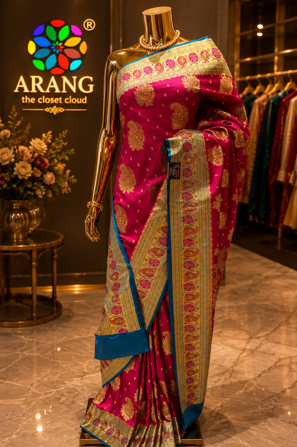 "The Royal Rani Pink" Premium Banarasi Silk Saree