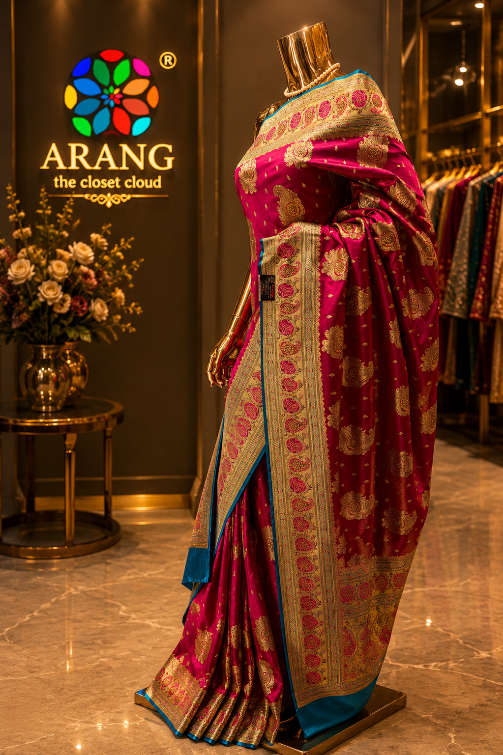 "The Royal Rani Pink" Premium Banarasi Silk Saree