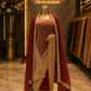 “The Royal Maroon” Premium Designer Saree with Veil