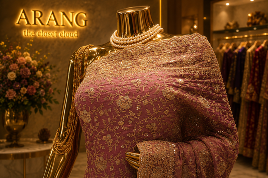 "The Mauve Pink" Premium Designer Saree