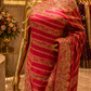 “The Fuchsia Pink" Premium Pure Handcrafted Banarasi Silk Saree