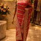 “The Fuchsia Pink" Premium Pure Handcrafted Banarasi Silk Saree