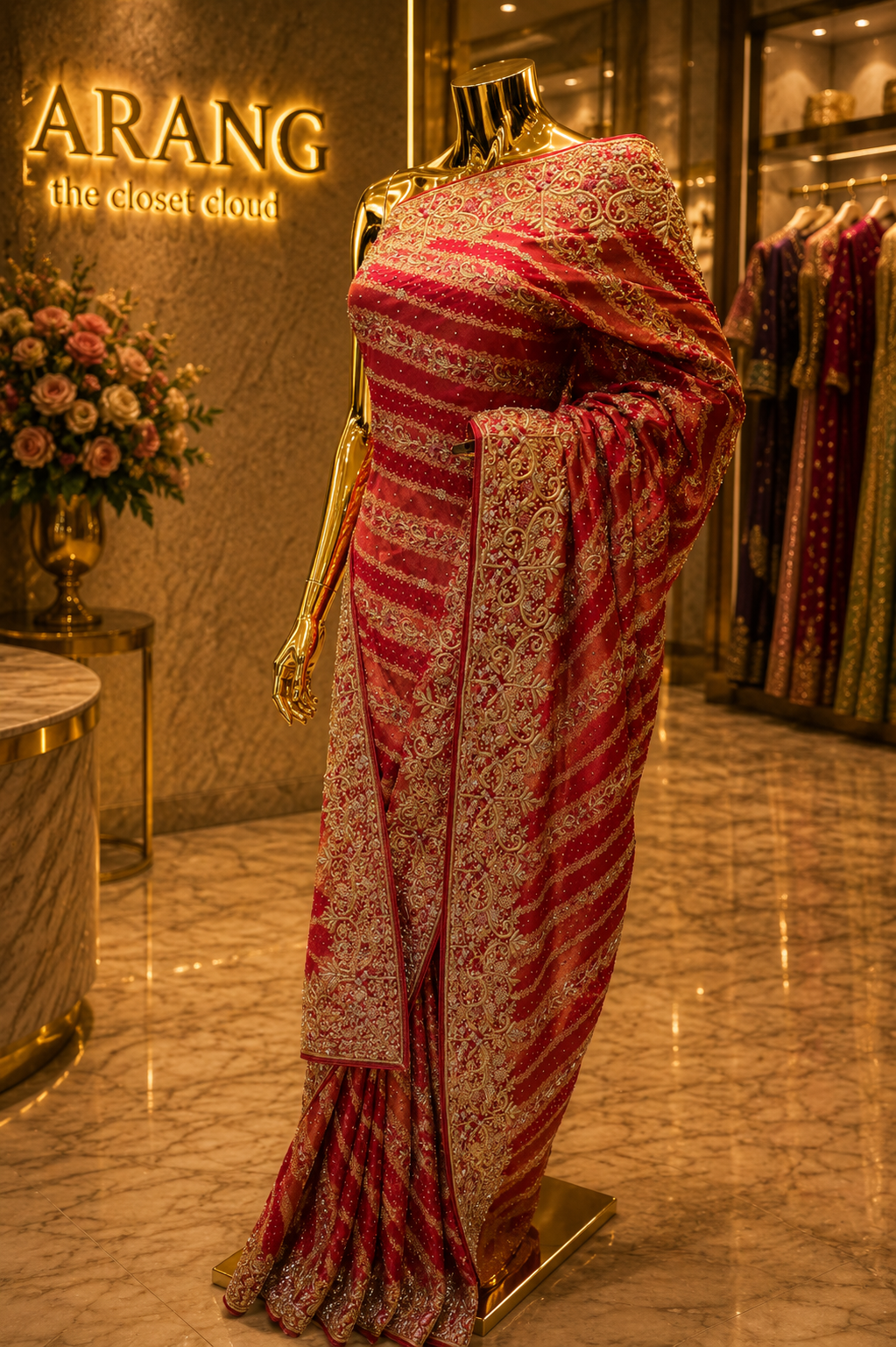 “The Fuchsia Pink" Premium Pure Handcrafted Banarasi Silk Saree