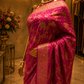 "The Rani Pink" Premium Banarasi Bandhej Chiffon Saree
