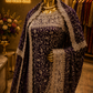 “The Deep Wine” Premium Designer Saree with Veil