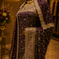 “The Deep Wine” Premium Designer Saree with Veil