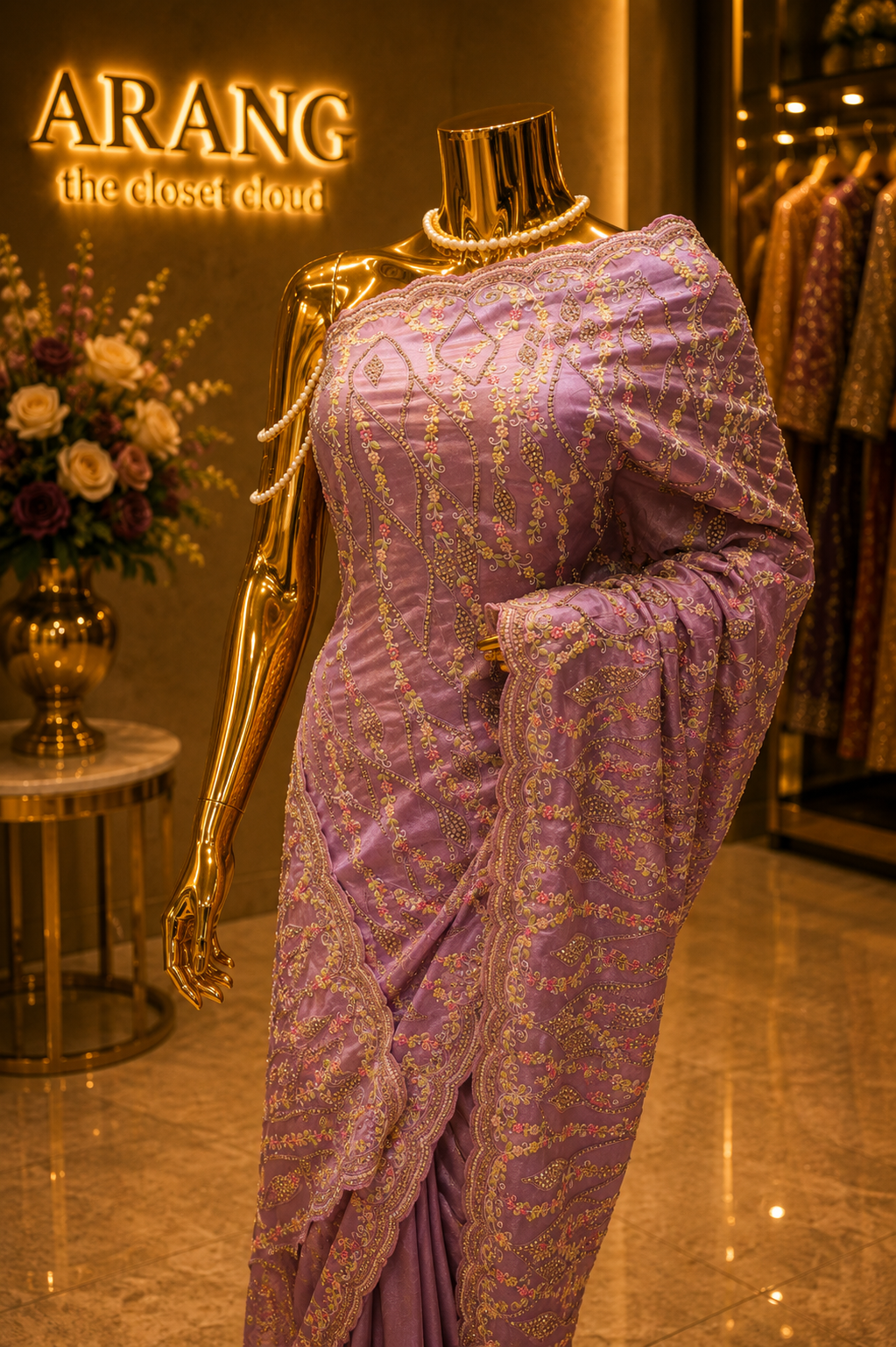 "The Orchid Mauve" Premium Designer Saree