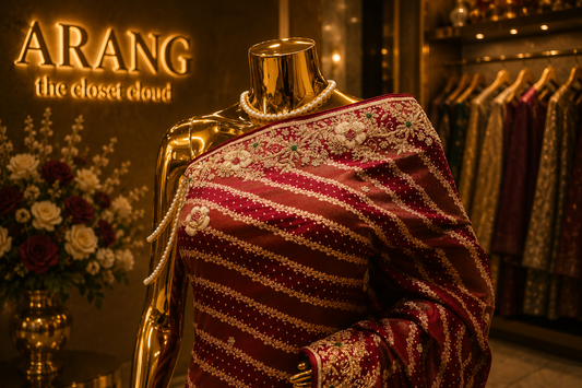 “The Royal Maroon" Premium Pure Banarasi Silk Saree