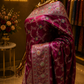 "The Russian Violet" Premium Banarasi Silk Saree