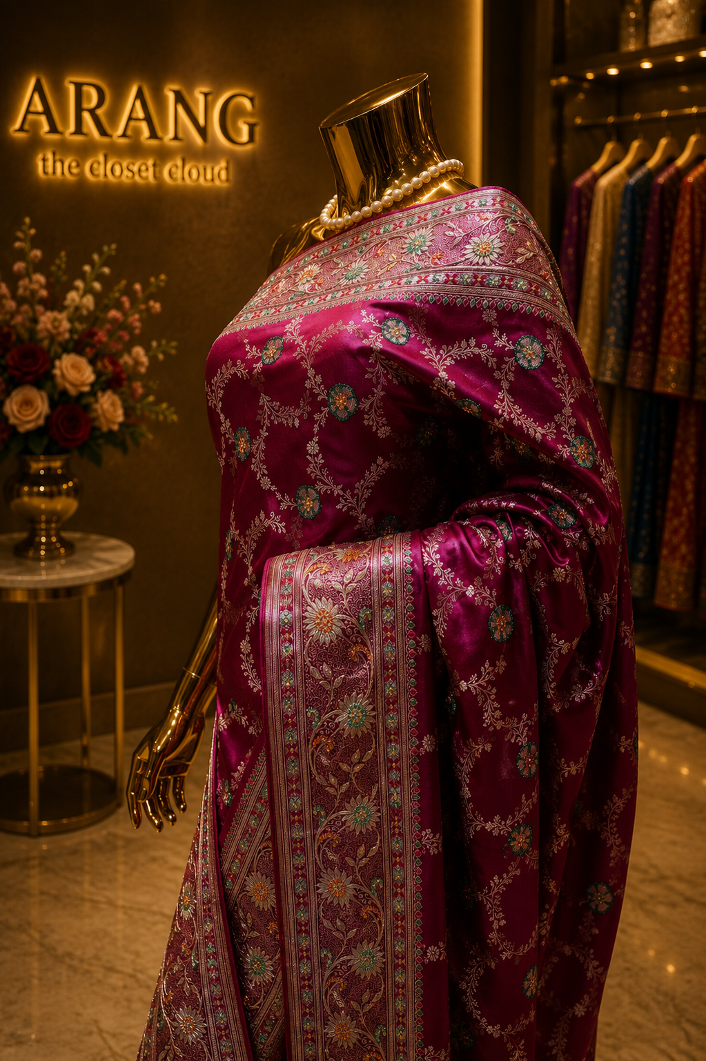 "The Russian Violet" Premium Banarasi Silk Saree