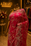 "The Rani Pink" Premium Designer Luxury Saree