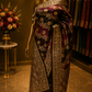 "The Deep Magenta & Coffee Brown" Premium Dual Tone Pure Banarasi Malai Silk Saree