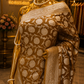 "The Mustard Gold" Premium Banarasi Chiffon Saree