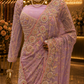 “The Elegant Lilac” Premium Designer Saree
