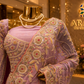 “The Elegant Lilac” Premium Designer Saree