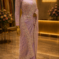 “The Elegant Lilac” Premium Designer Saree