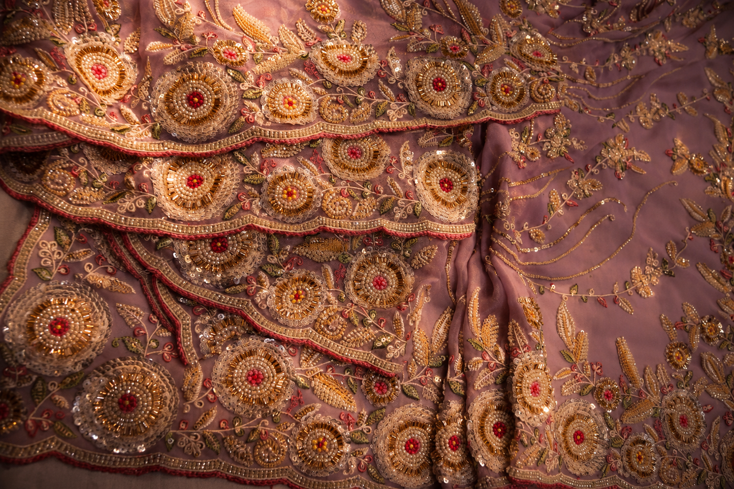 “The Elegant Lilac” Premium Designer Saree