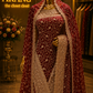 "The Royal Maroon" Premium Bridal Saree with Veil