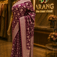 "The Burgundy" Banarasi Chiffon Saree