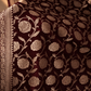 "The Burgundy" Banarasi Chiffon Saree