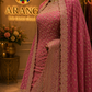 "The Pink Petals" Premium Bridal Saree with Veil