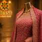 "The Pink Petals" Premium Bridal Saree with Veil