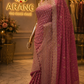 "The Pink Petals" Premium Bridal Saree with Veil