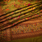 “The Royal Olive Green” Premium Kashmiri Pashmina Silk Saree