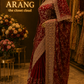 "The Persian Red" Premium Designer Saree with Veil