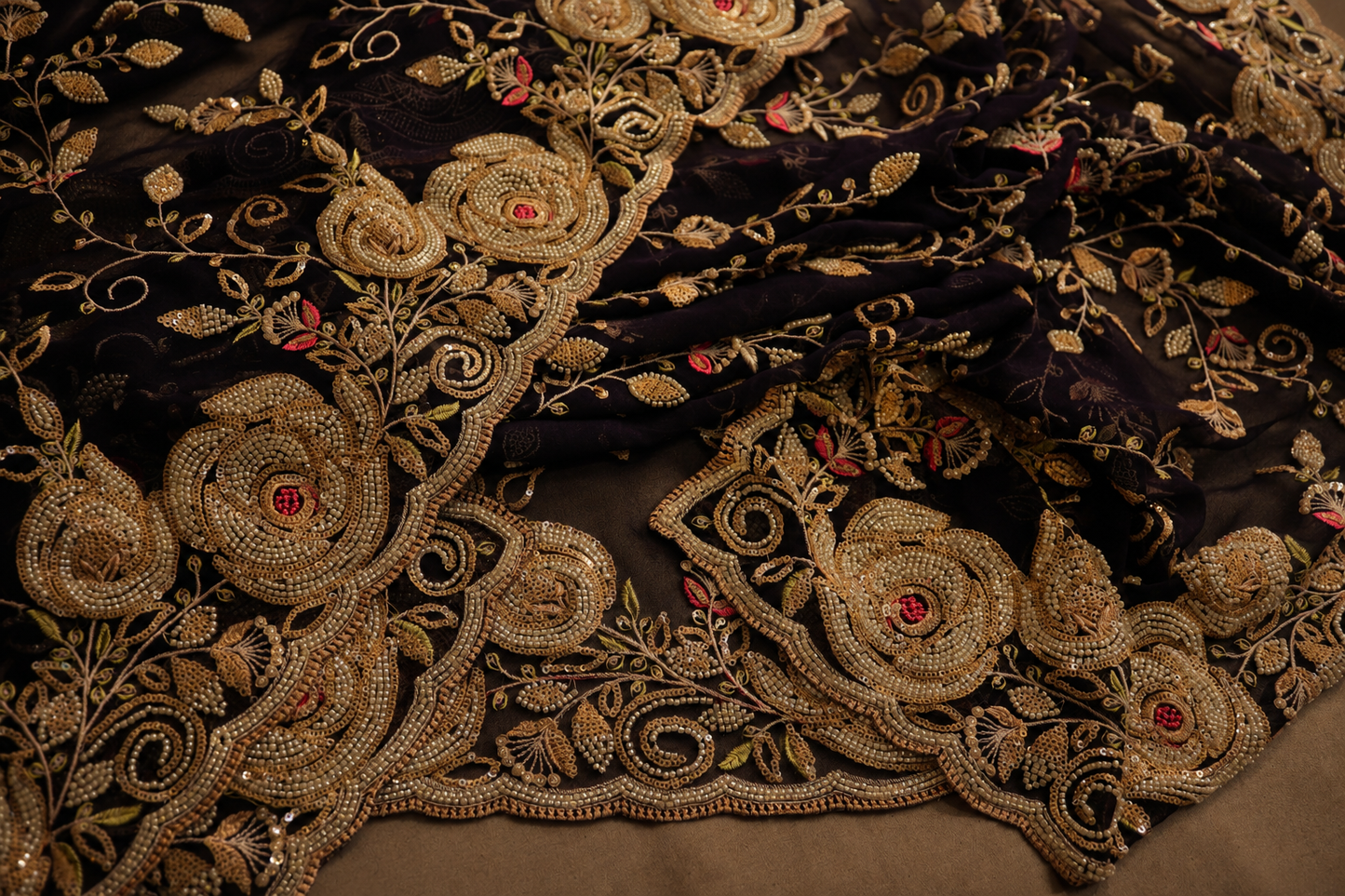 "The Russian Violet" Premium Luxury Designer Saree