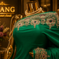 "The Persian Green" Premium Designer Handcrafted Saree