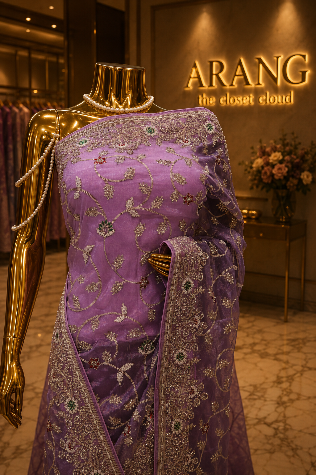 "The Periwinkle" Premium Designer Saree