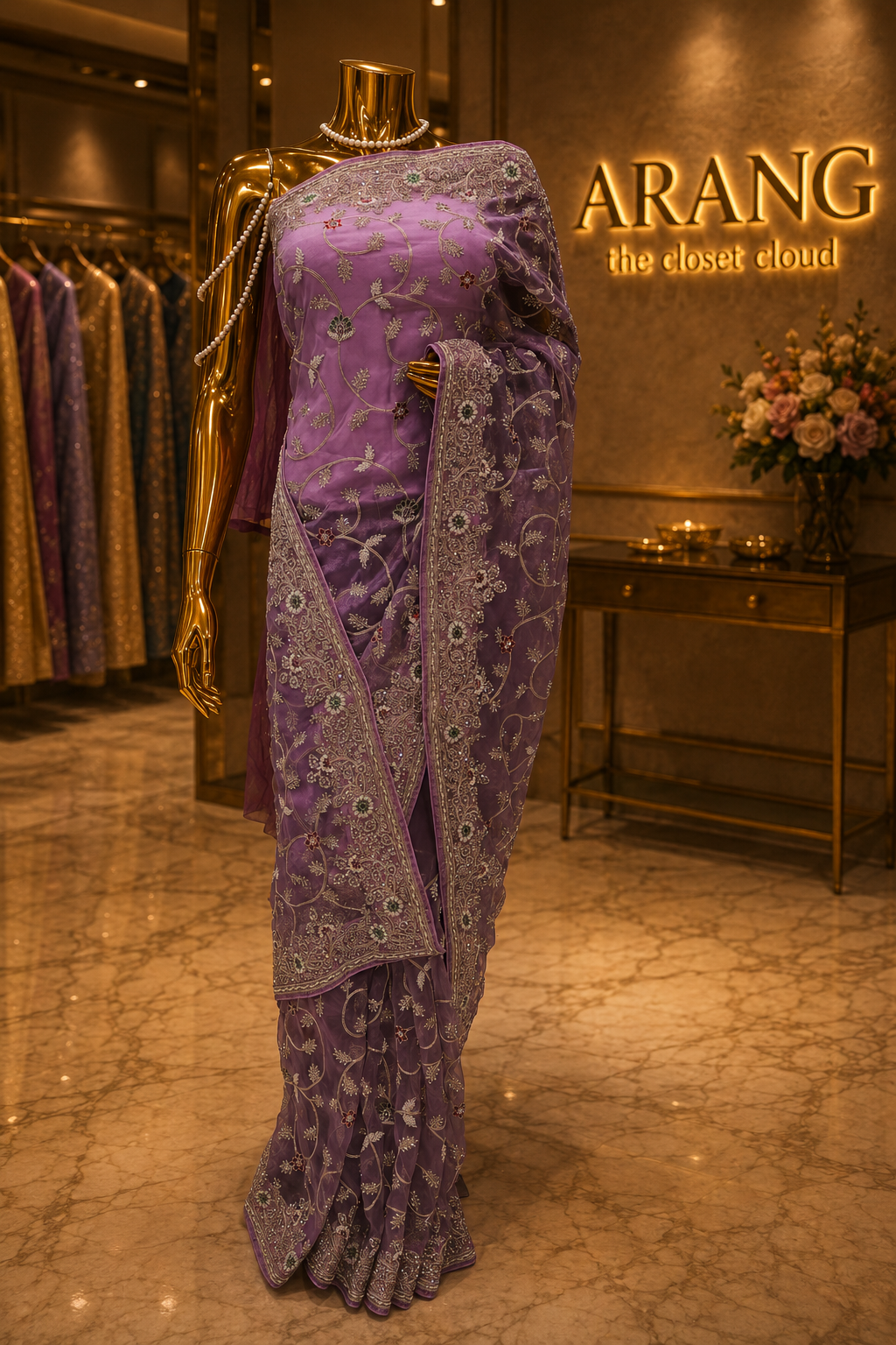 "The Periwinkle" Premium Designer Saree