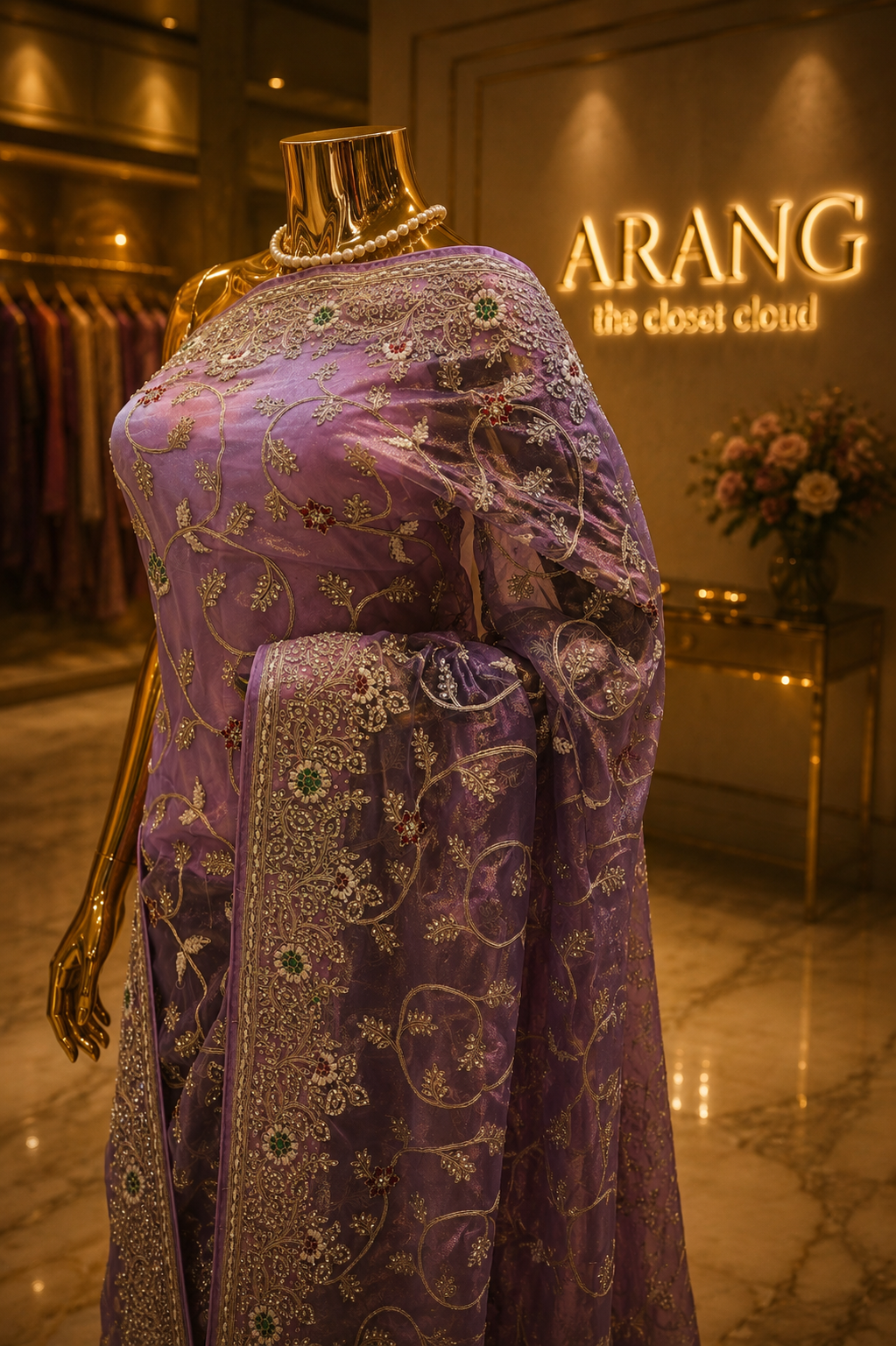 "The Periwinkle" Premium Designer Saree