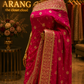 “The Fuchsia Pink" Premium Handcrafted Designer Saree