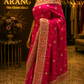 “The Fuchsia Pink" Premium Handcrafted Designer Saree