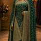 "The Persian Green" Premium Designer Saree with Veil