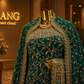 "The Persian Green" Premium Designer Saree with Veil