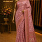 “The Elegant Candy Pink” Premium Kashmiri Pashmina Silk Saree