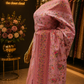 “The Elegant Candy Pink” Premium Kashmiri Pashmina Silk Saree
