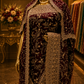 "The Royal Deep Wine" Designer Saree with Veil