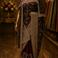 "The Royal Deep Wine" Designer Saree with Veil