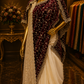 “The True White Duet” Premium Designer Saree With Veil