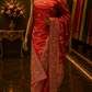 "The Vermillion Red" Premium Banarasi Silk Saree